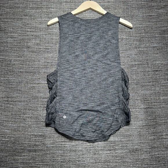 Lululemon Va r- City Tank Women's 4 Gray Heathered Sleeveless Athletic GYM - Picture 8 of 10